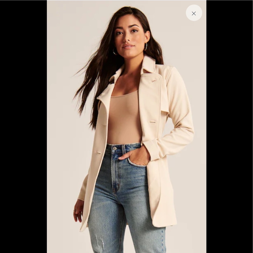 Abercrombie and Fitch Drapey Trench Coat